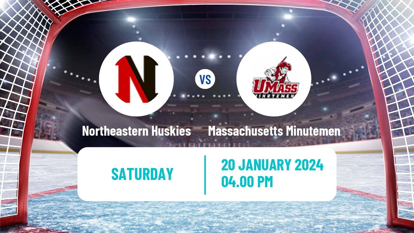 Hockey NCAA Hockey Northeastern Huskies - Massachusetts Minutemen