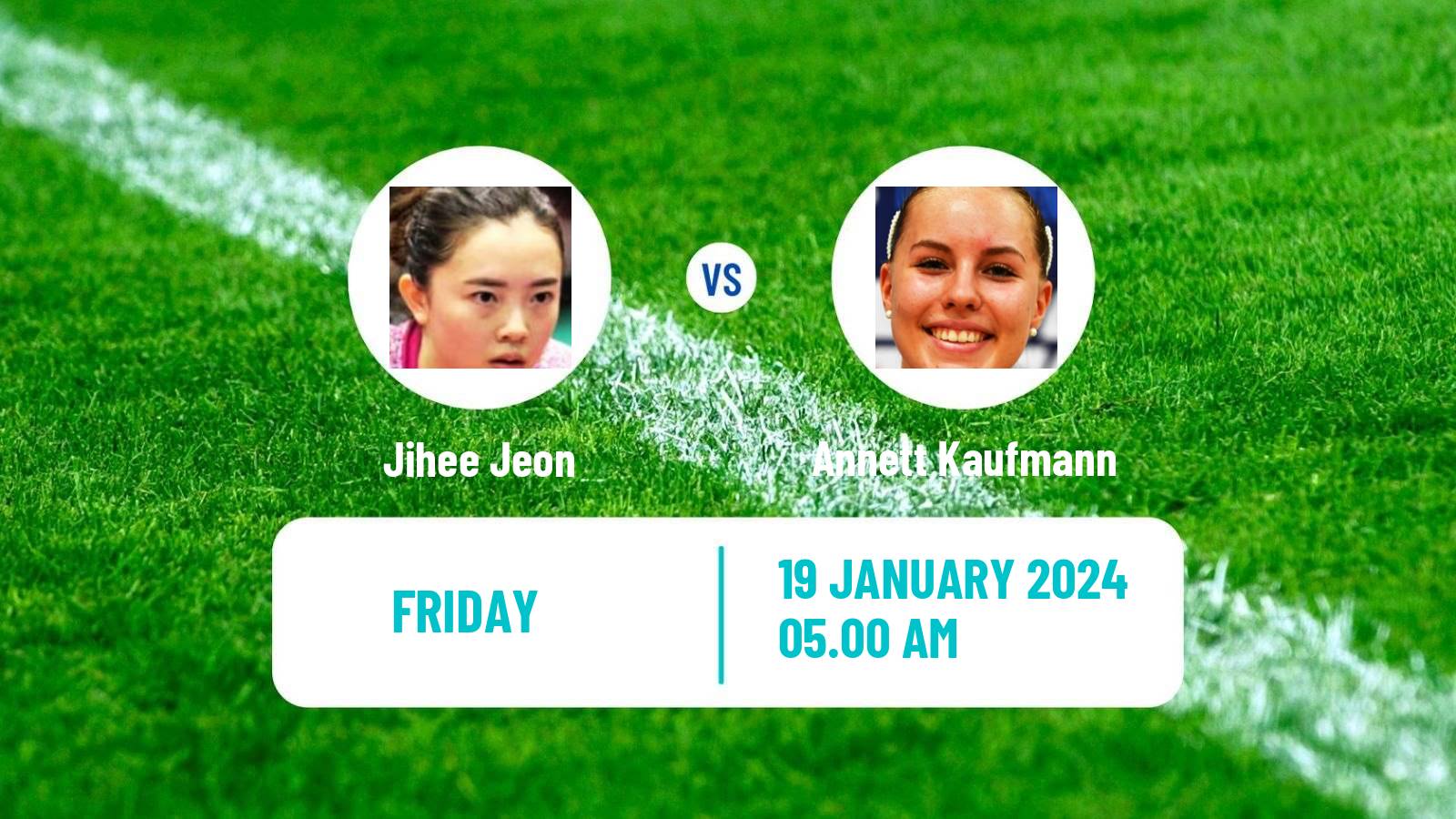 Table tennis Wtt Contender Doha Women Jihee Jeon - Annett Kaufmann