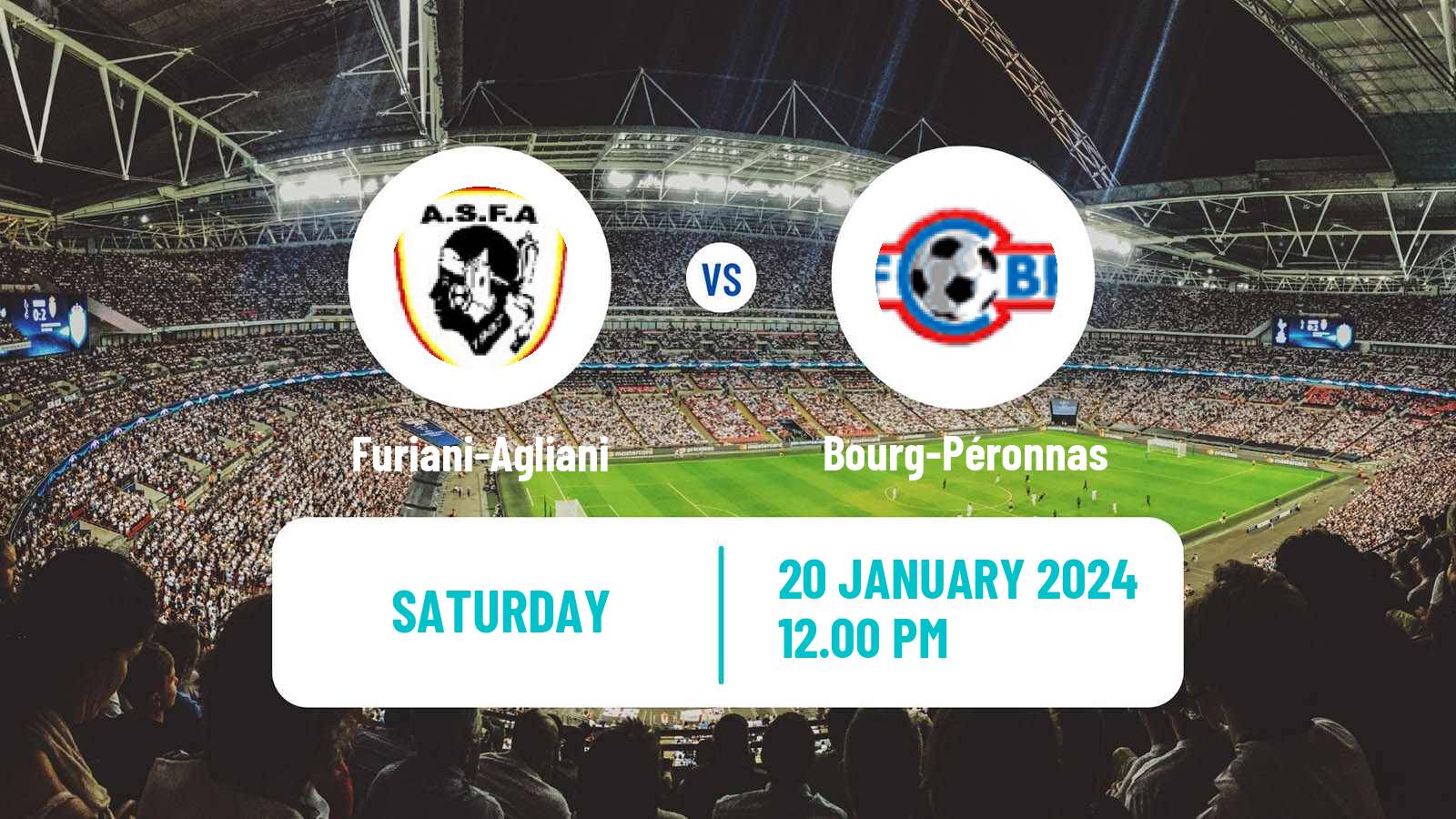 Soccer French National 2 - Group D Furiani-Agliani - Bourg-Péronnas