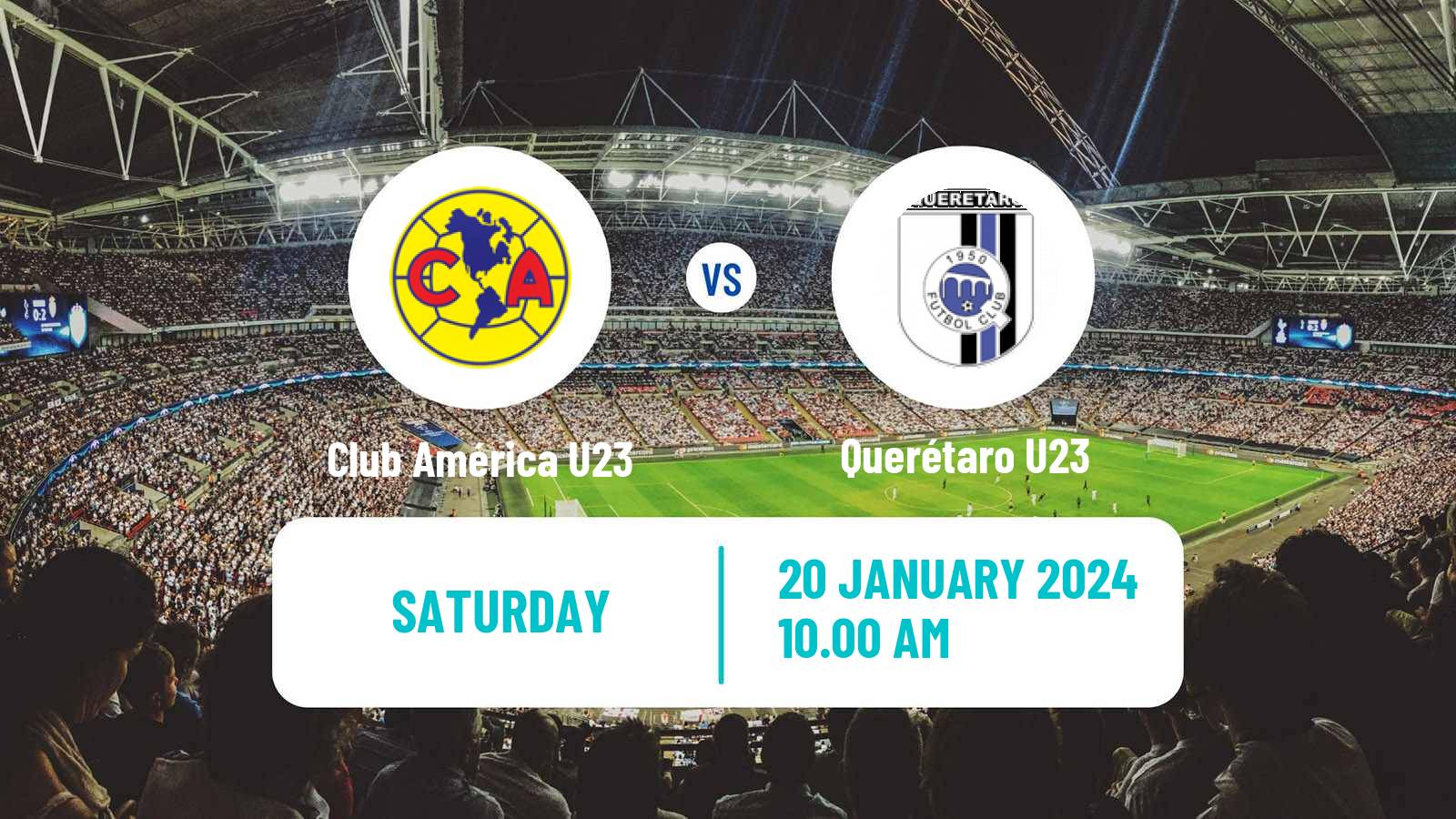 Soccer Mexican Liga MX U23 Club América U23 - Querétaro U23