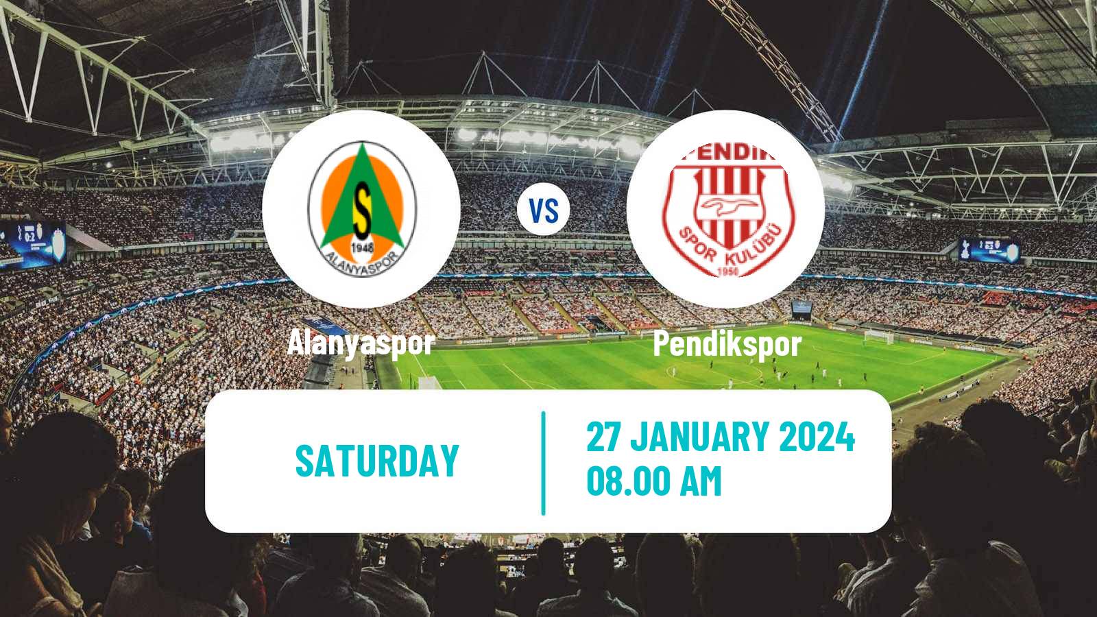 Soccer Turkish Super League Alanyaspor - Pendikspor