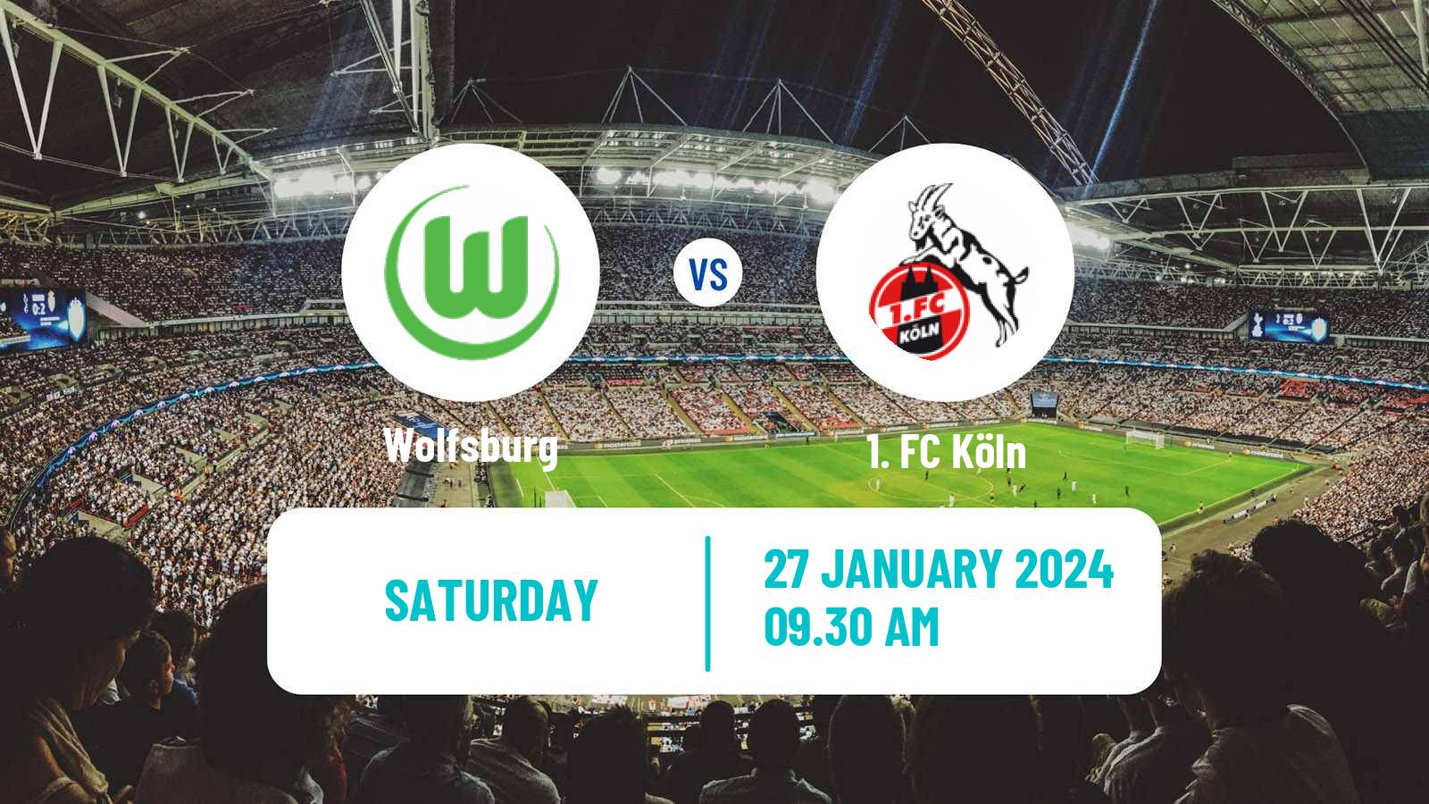 Soccer German Bundesliga Wolfsburg - Köln
