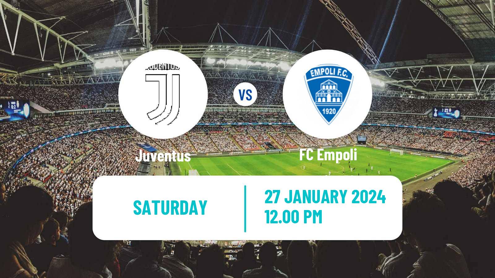 Soccer Italian Serie A Juventus - Empoli