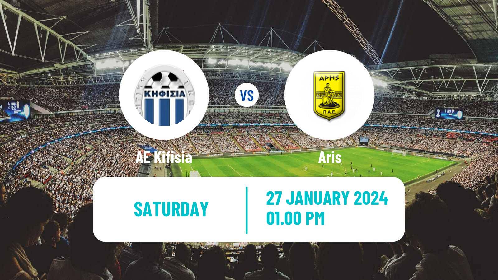 Soccer Greek Super League AE Kifisia - Aris