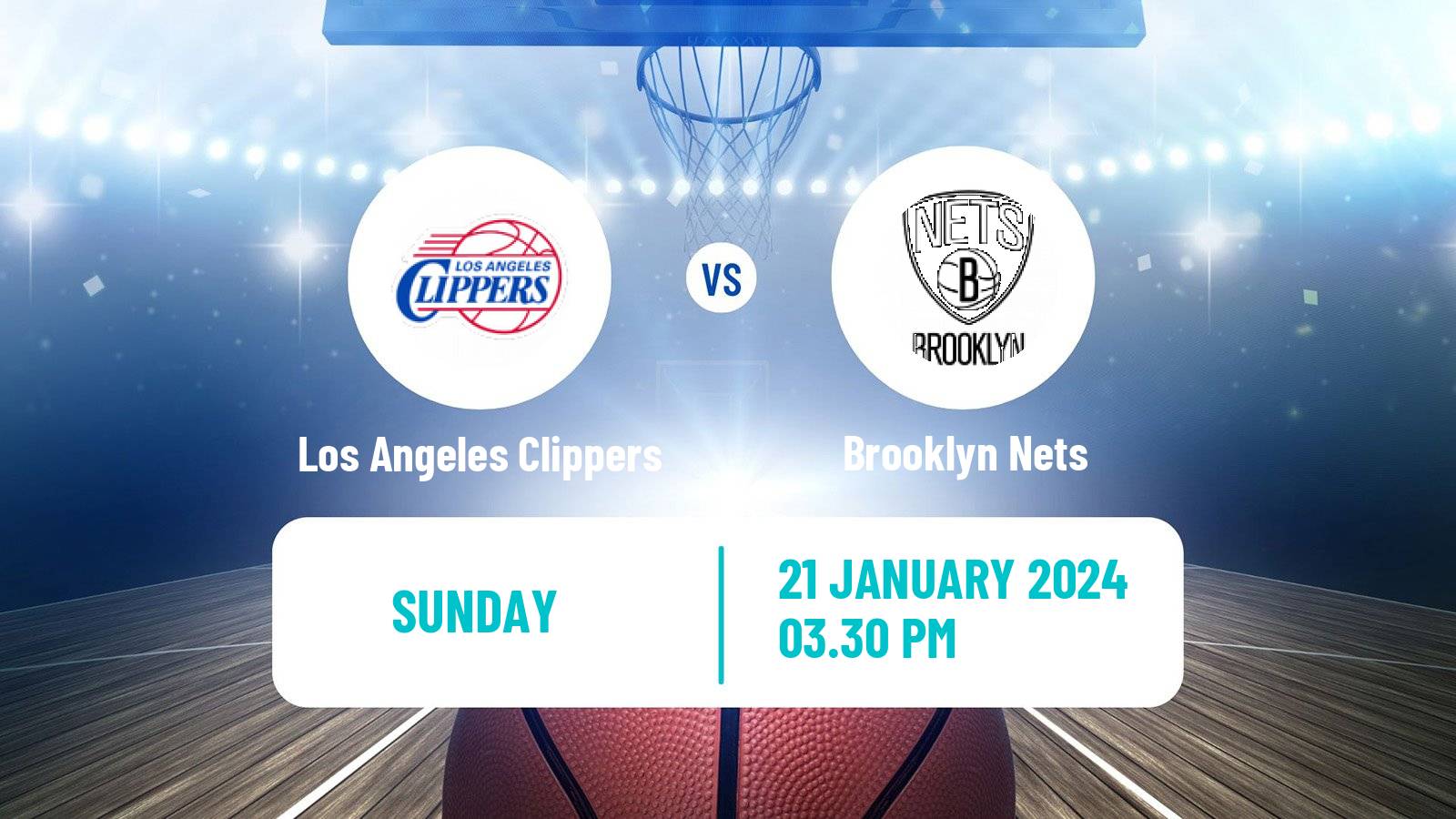 Basketball NBA Los Angeles Clippers - Brooklyn Nets