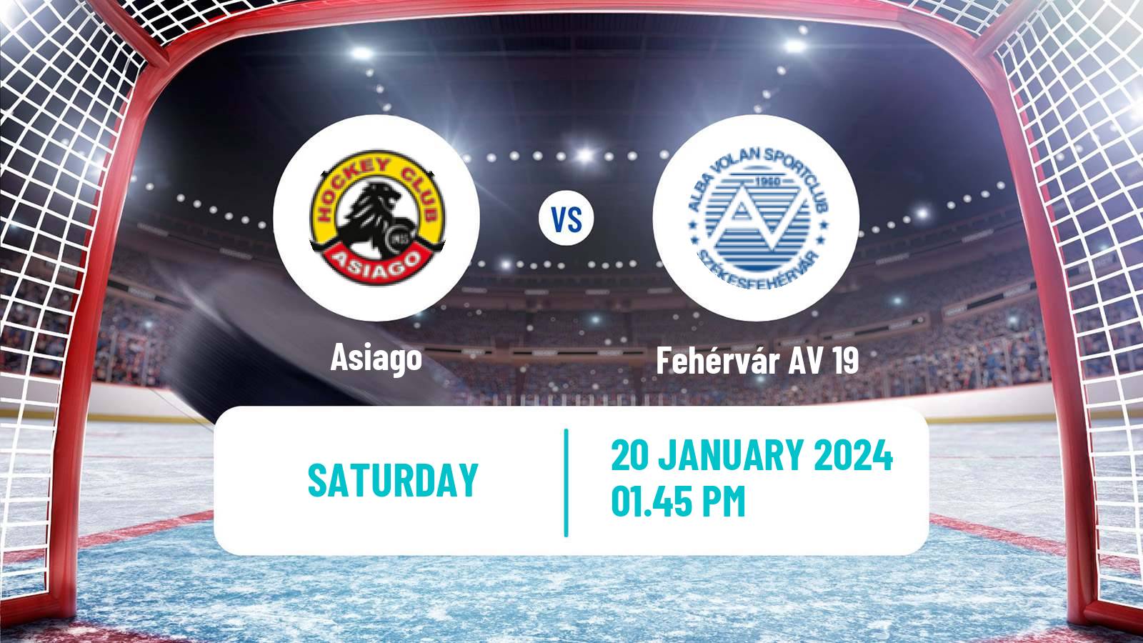 Hockey Austrian Ice Hockey League Asiago - Fehérvár AV 19