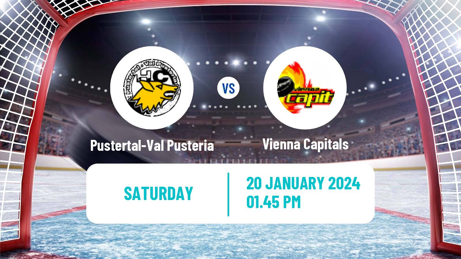 Hockey Austrian Ice Hockey League Pustertal-Val Pusteria - Vienna Capitals