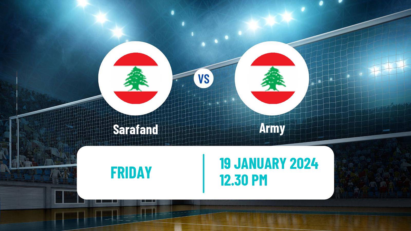 Volleyball Lebanese 1st Division Volleyball Sarafand - Army