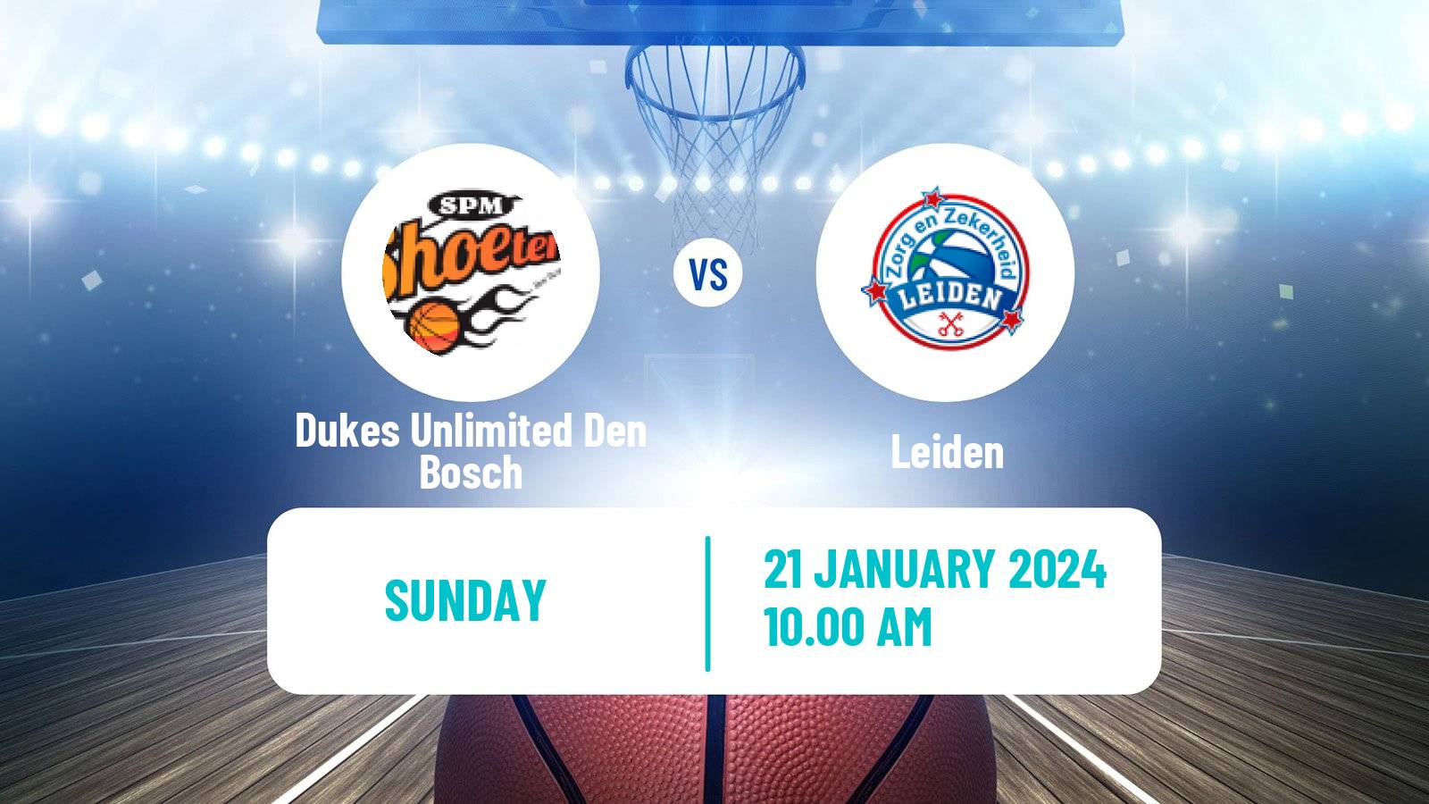 Basketball Dutch DBL Cup Dukes Unlimited Den Bosch - Leiden