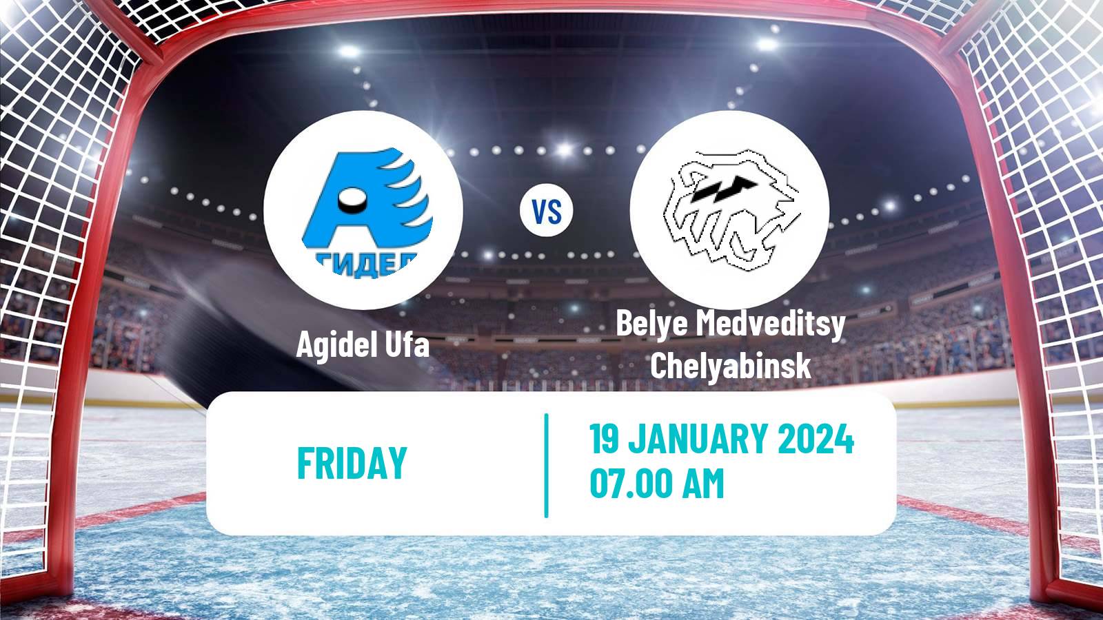 Hockey Russian WHL Agidel Ufa - Belye Medveditsy Chelyabinsk