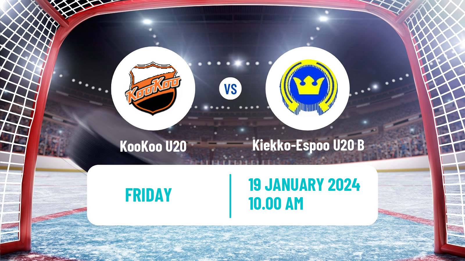 Hockey Finnish SM-sarja U20 KooKoo U20 - Kiekko-Espoo U20 B