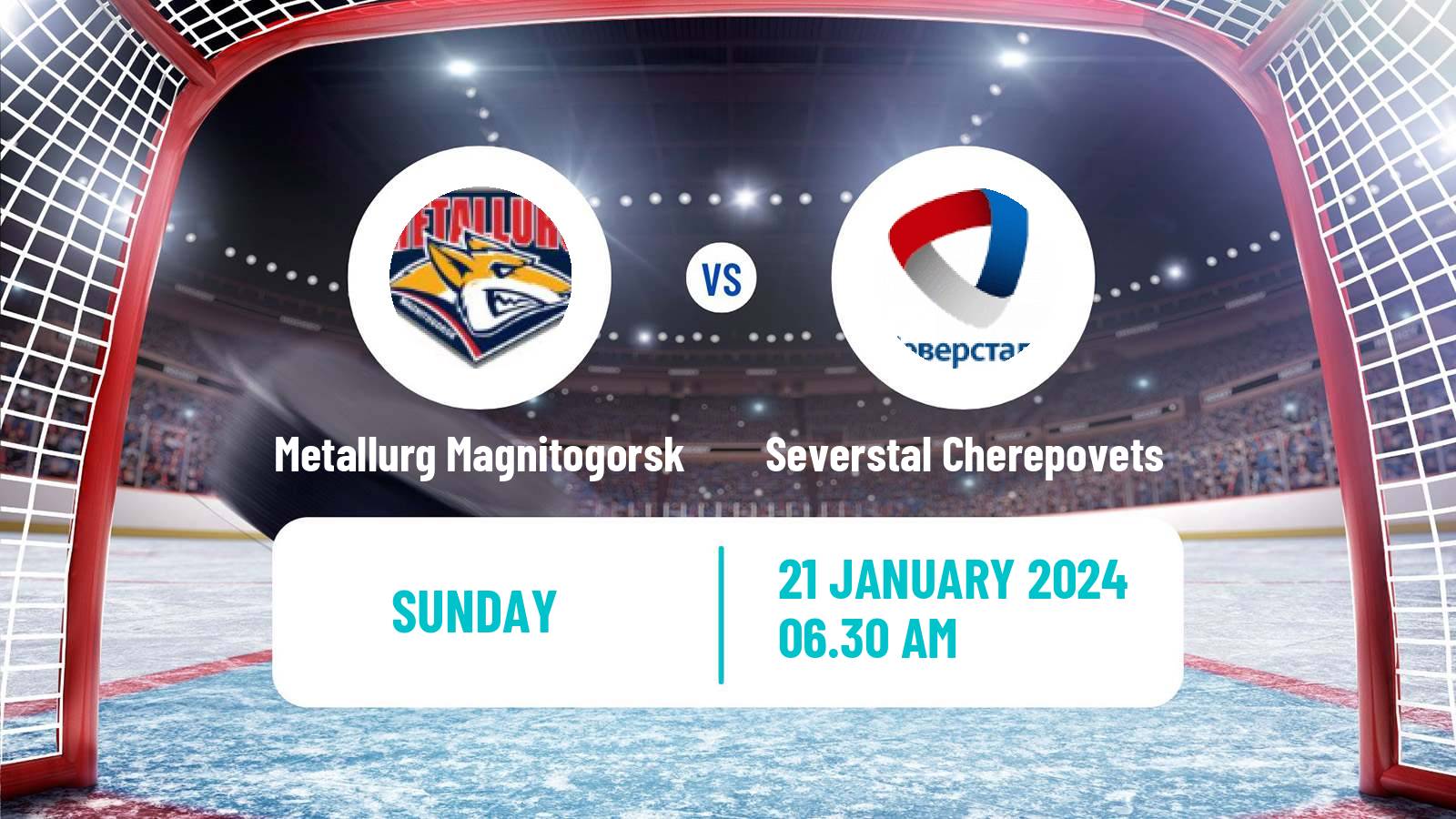 Hockey KHL Metallurg Magnitogorsk - Severstal Cherepovets