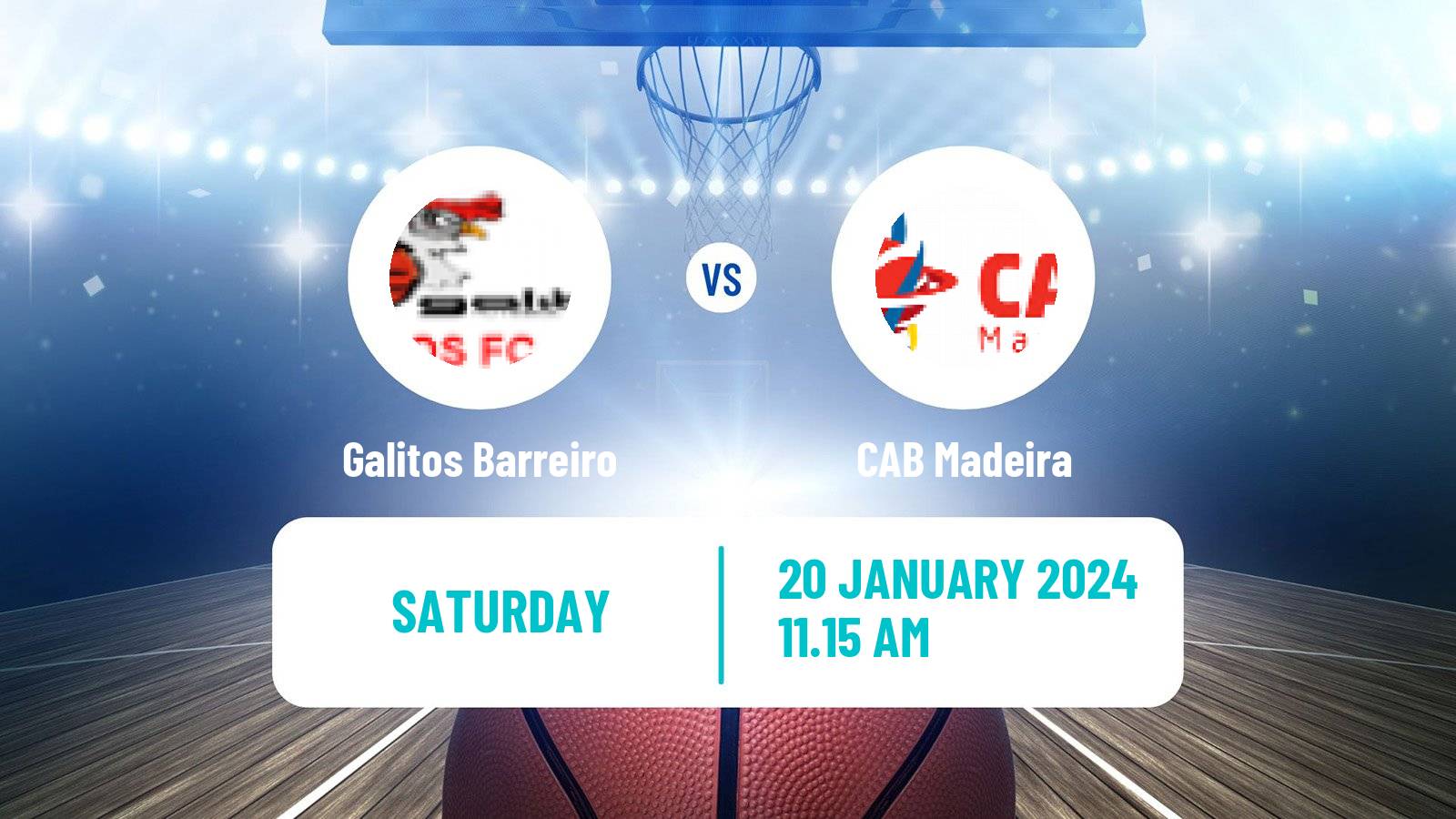 Basketball Portuguese Proliga Basketball Galitos Barreiro - Madeira
