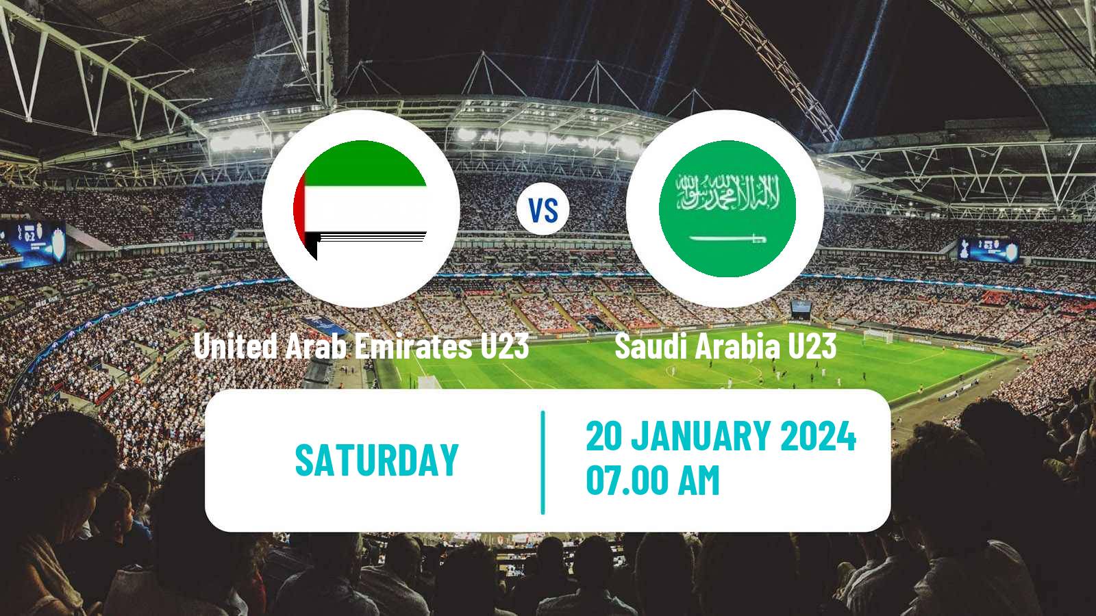 Soccer Friendly United Arab Emirates U23 - Saudi Arabia U23