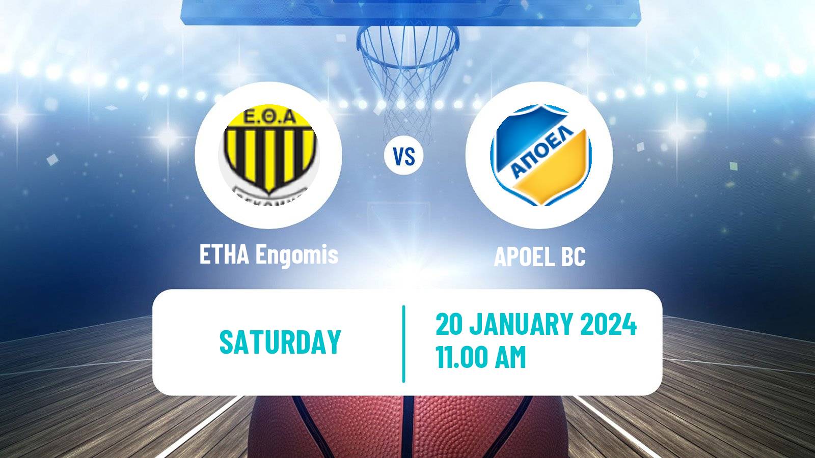 Basketball Cypriot Division A Basketball ETHA Engomis - APOEL