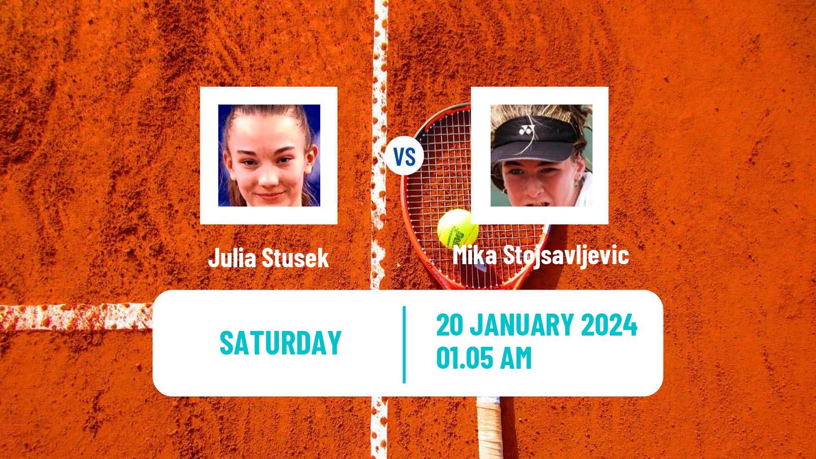 Tennis Girls Singles Australian Open Julia Stusek - Mika Stojsavljevic