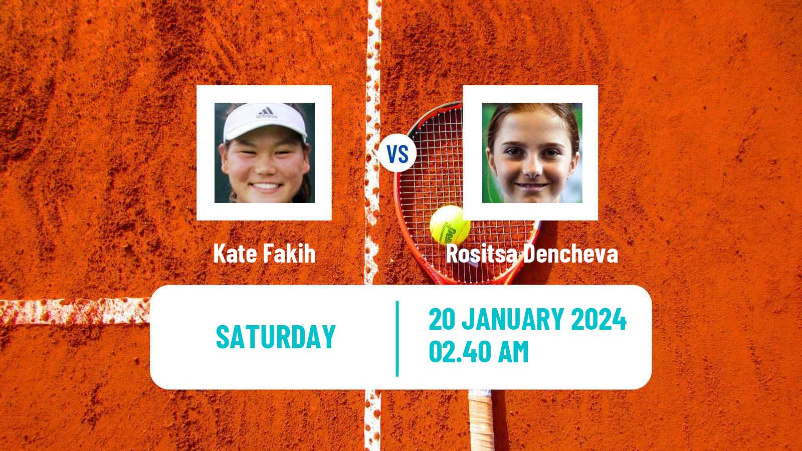 Tennis Girls Singles Australian Open Kate Fakih - Rositsa Dencheva