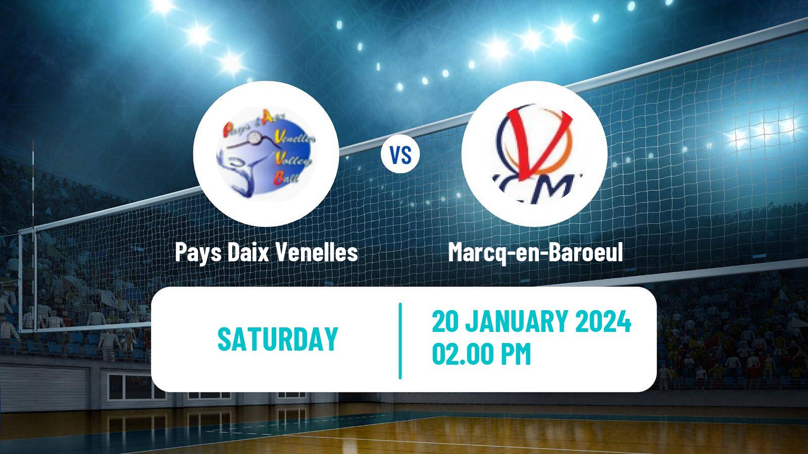 Volleyball French Ligue A Volleyball Women Pays Daix Venelles - Marcq-en-Baroeul