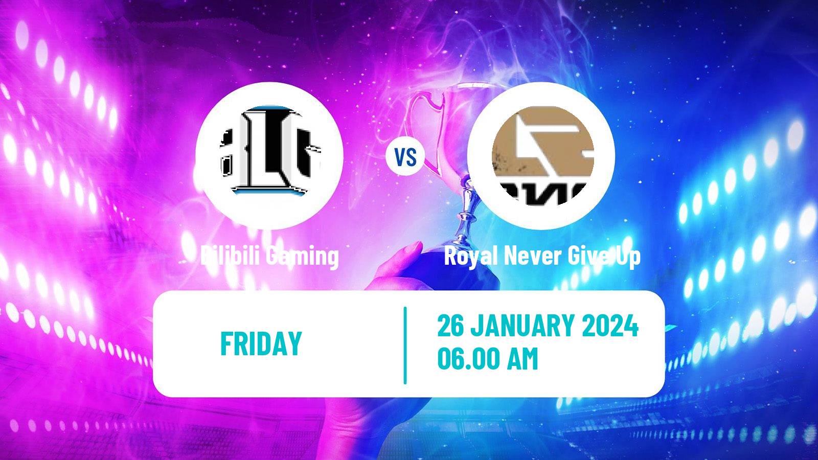 Esports League Of Legends Lpl Bilibili Gaming - Royal Never Give Up