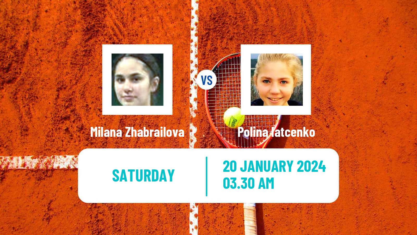 Tennis ITF W35 Monastir Women Milana Zhabrailova - Polina Iatcenko