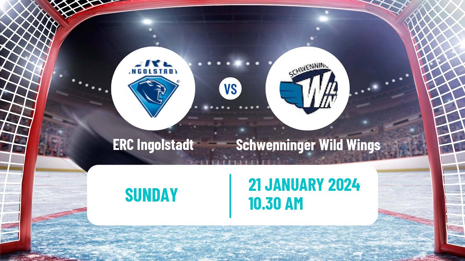 Hockey German Ice Hockey League ERC Ingolstadt - Schwenninger Wild Wings