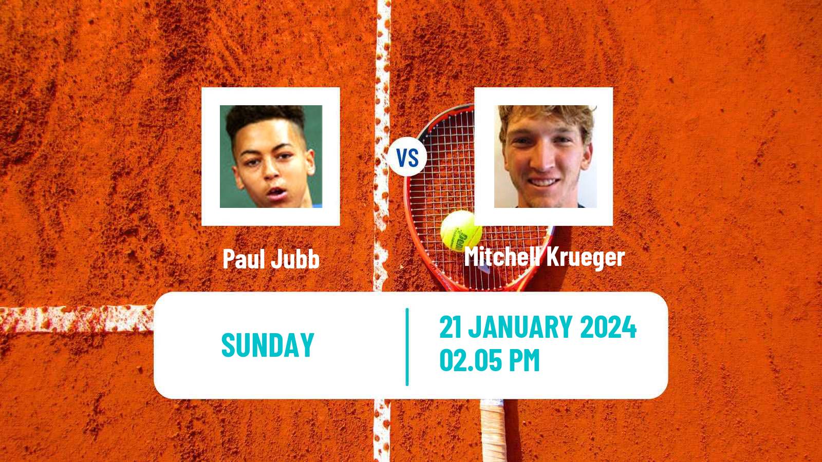 Tennis Indian Wells Challenger Men Paul Jubb - Mitchell Krueger