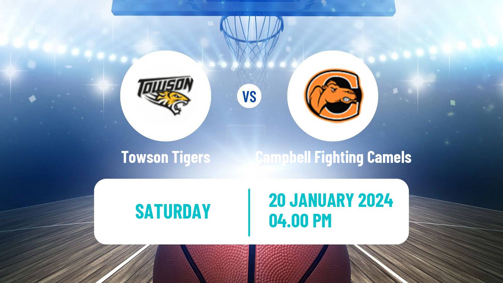 Basketball NCAA College Basketball Towson Tigers - Campbell Fighting Camels