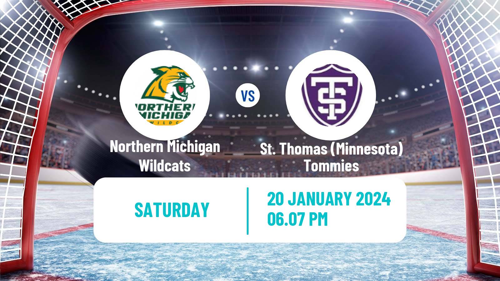 Hockey NCAA Hockey Northern Michigan Wildcats - St. Thomas (Minnesota) Tommies