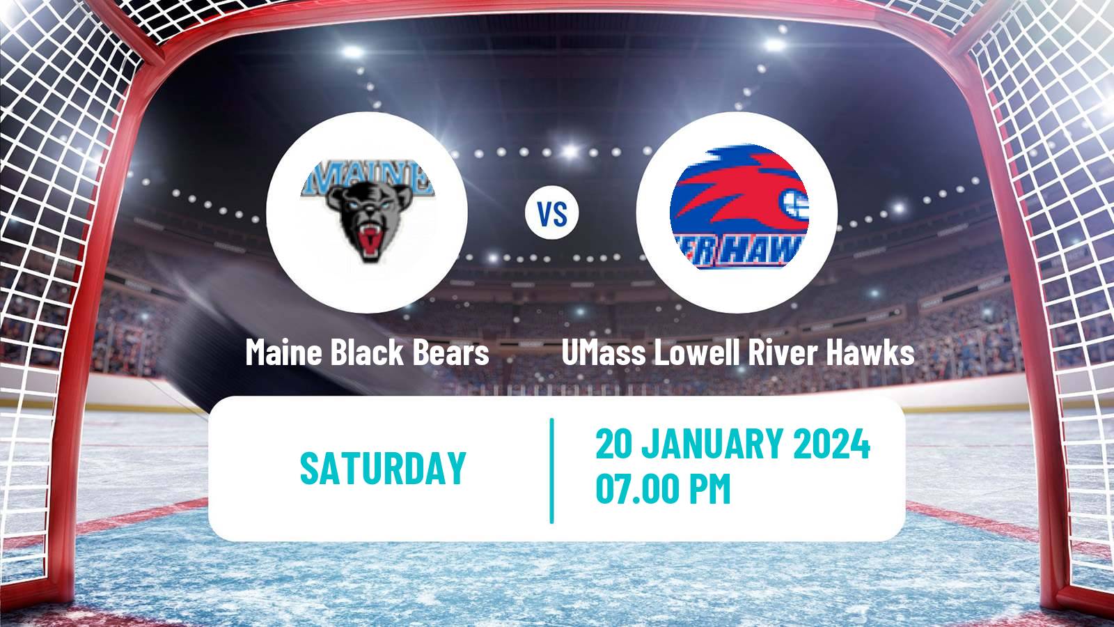 Hockey NCAA Hockey Maine Black Bears - UMass Lowell River Hawks