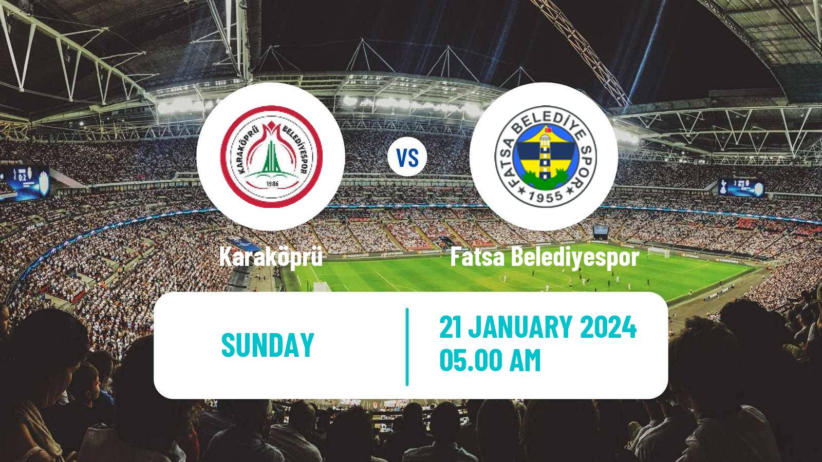 Soccer Turkish 3 Lig Group 3 Karaköprü - Fatsa Belediyespor