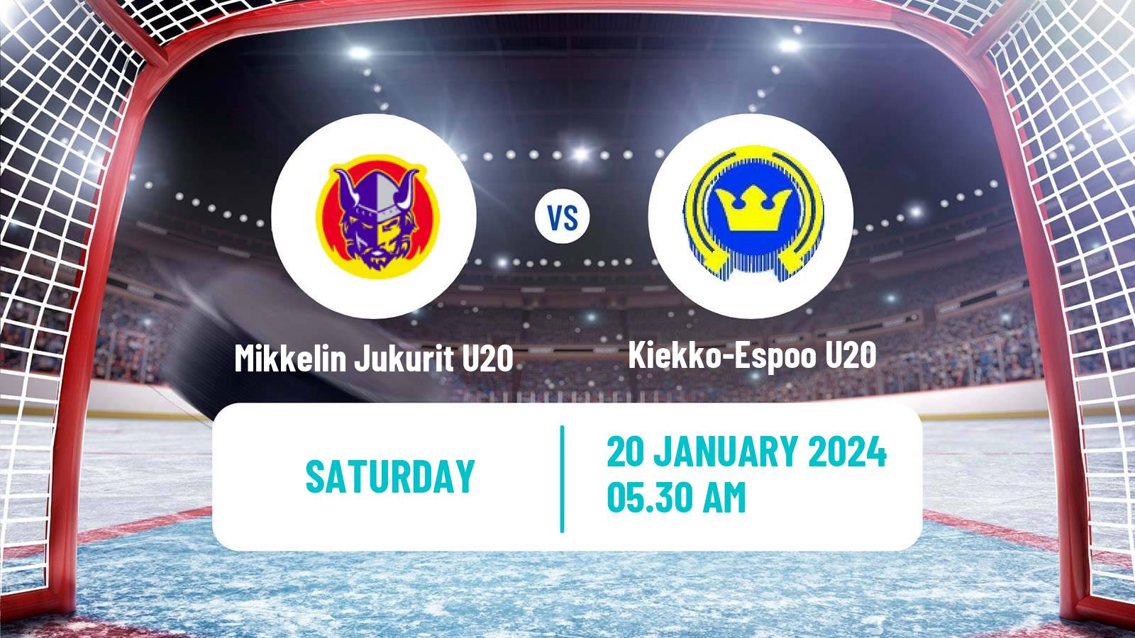 Hockey Finnish SM-sarja U20 Mikkelin Jukurit U20 - Kiekko-Espoo U20