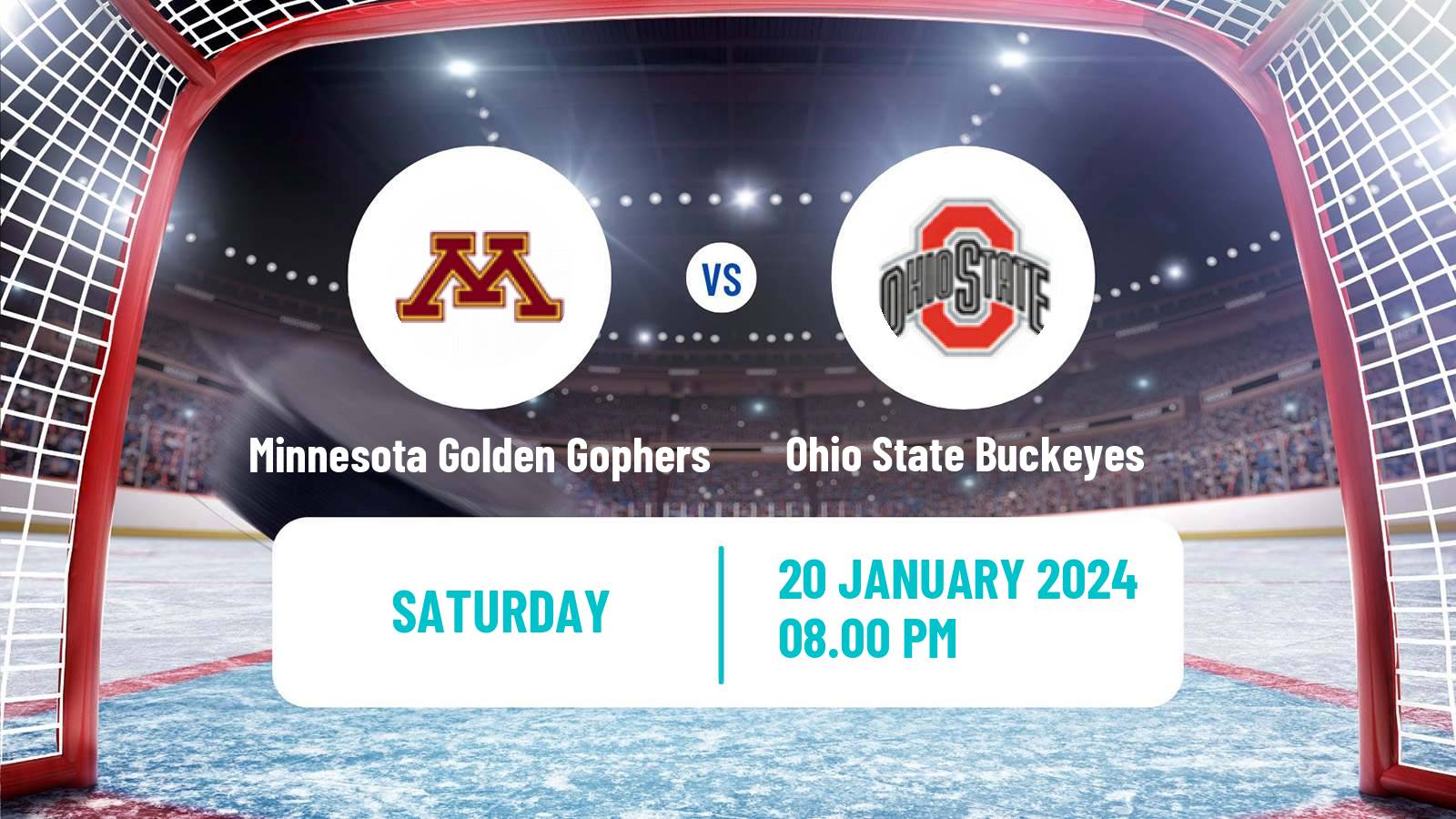Hockey NCAA Hockey Minnesota Golden Gophers - Ohio State Buckeyes