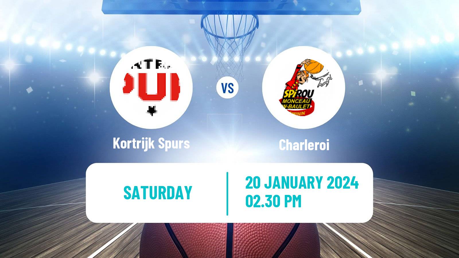 Basketball Belgian Top Division Basketball Women Kortrijk Spurs - Charleroi