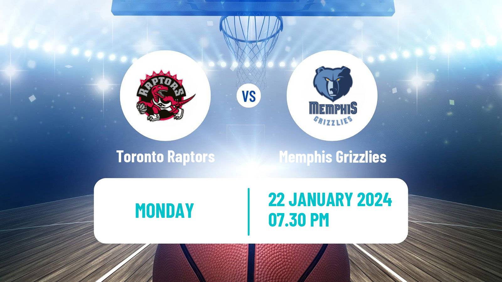 Basketball NBA Toronto Raptors - Memphis Grizzlies