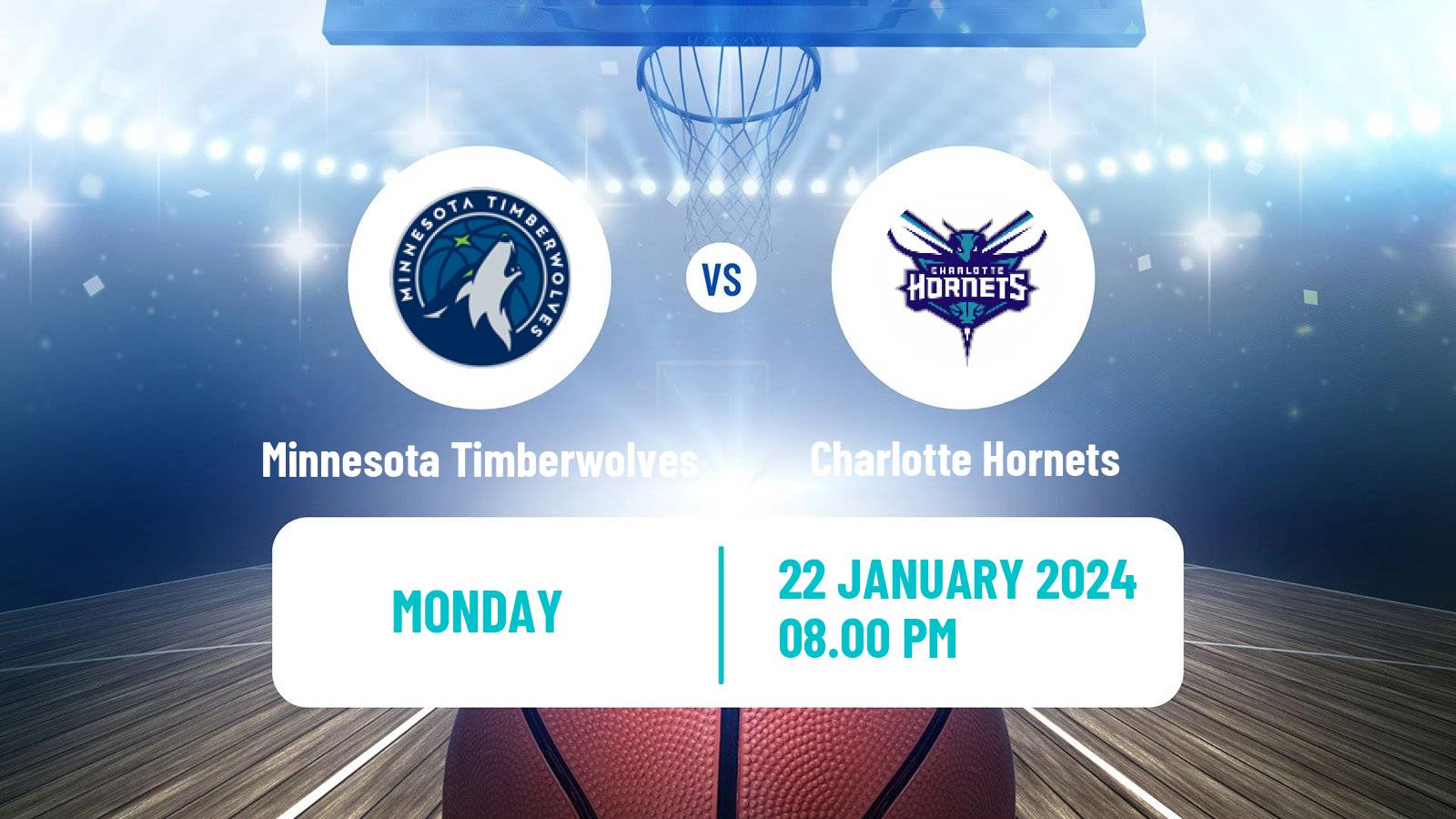 Basketball NBA Minnesota Timberwolves - Charlotte Hornets