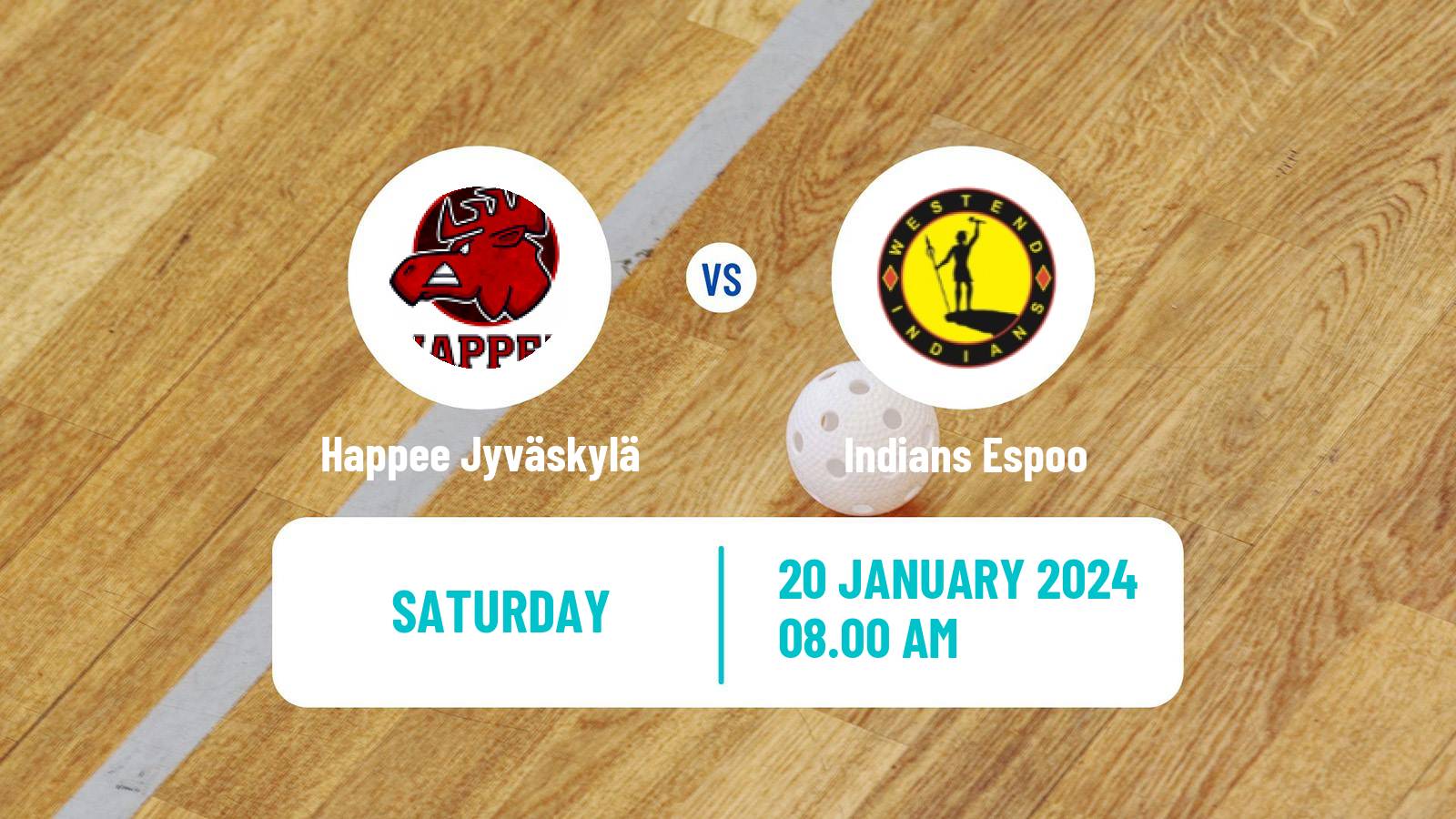 Floorball Finnish F-Liiga Happee Jyväskylä - Indians Espoo