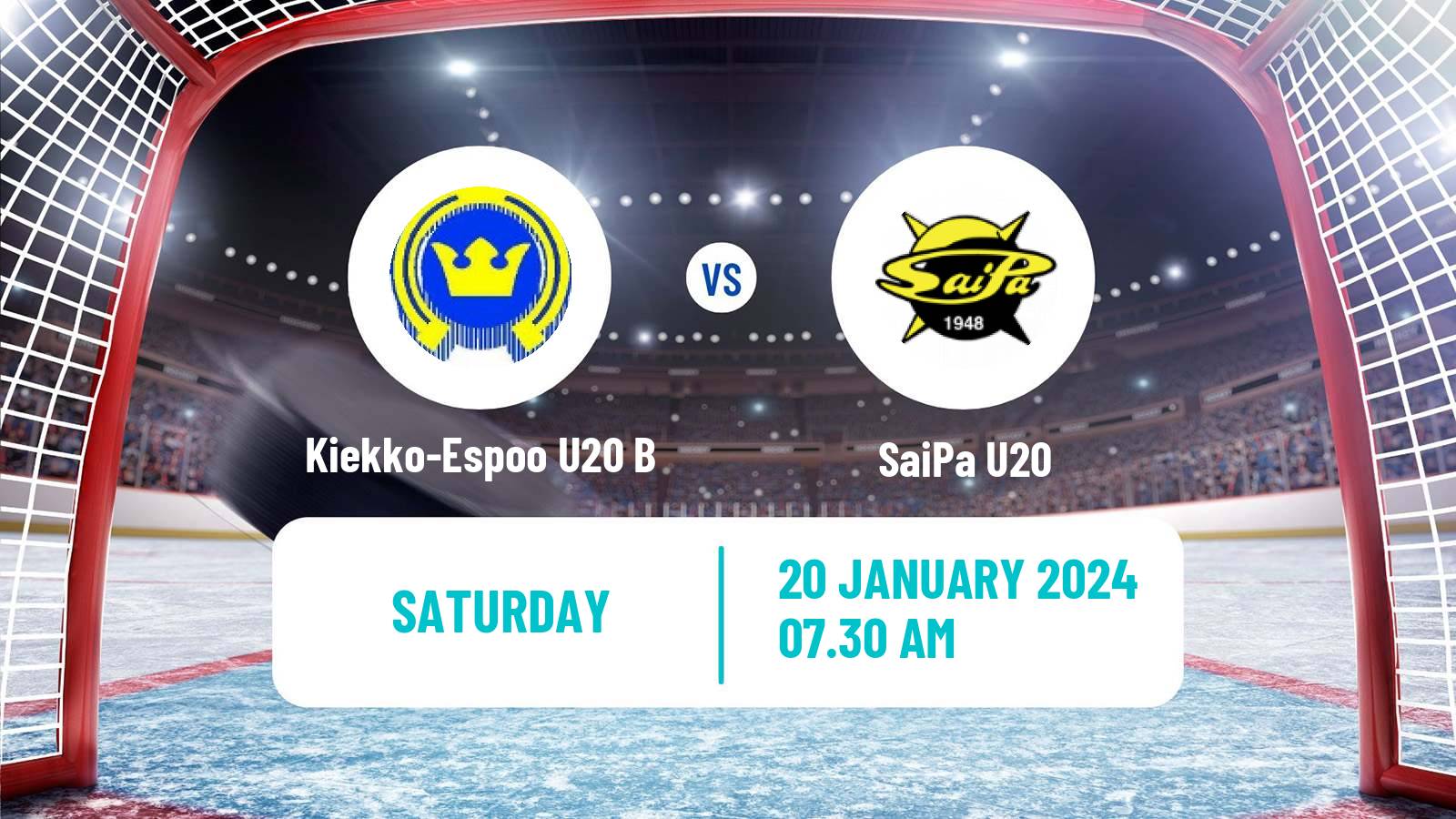 Hockey Finnish SM-sarja U20 Kiekko-Espoo U20 B - SaiPa U20