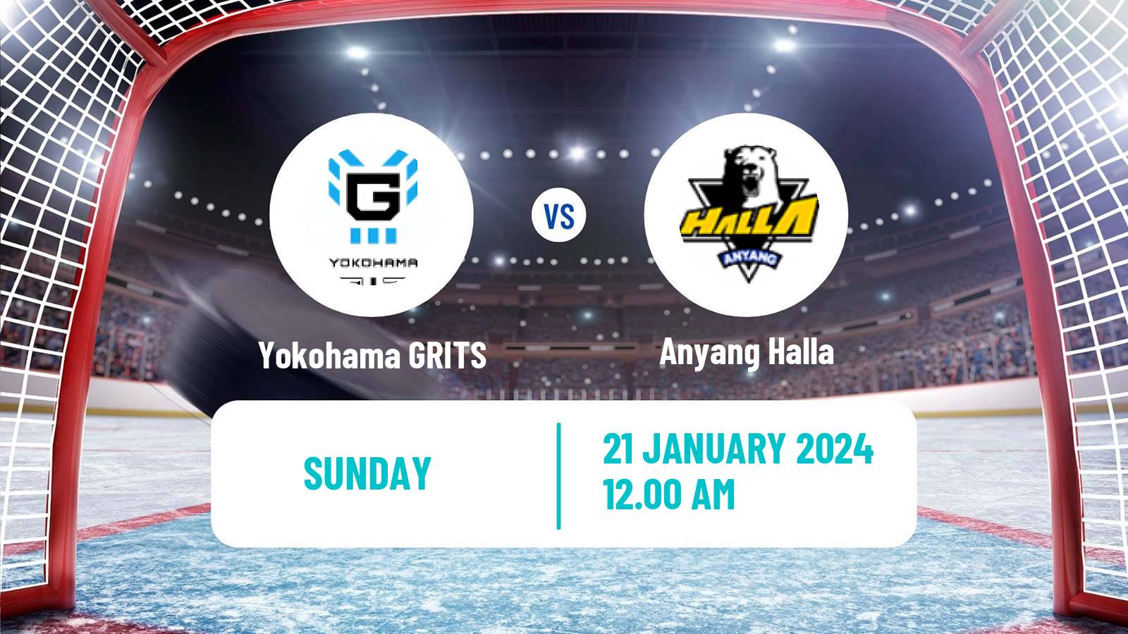 Hockey Asia League Ice Hockey Yokohama GRITS - Anyang Halla