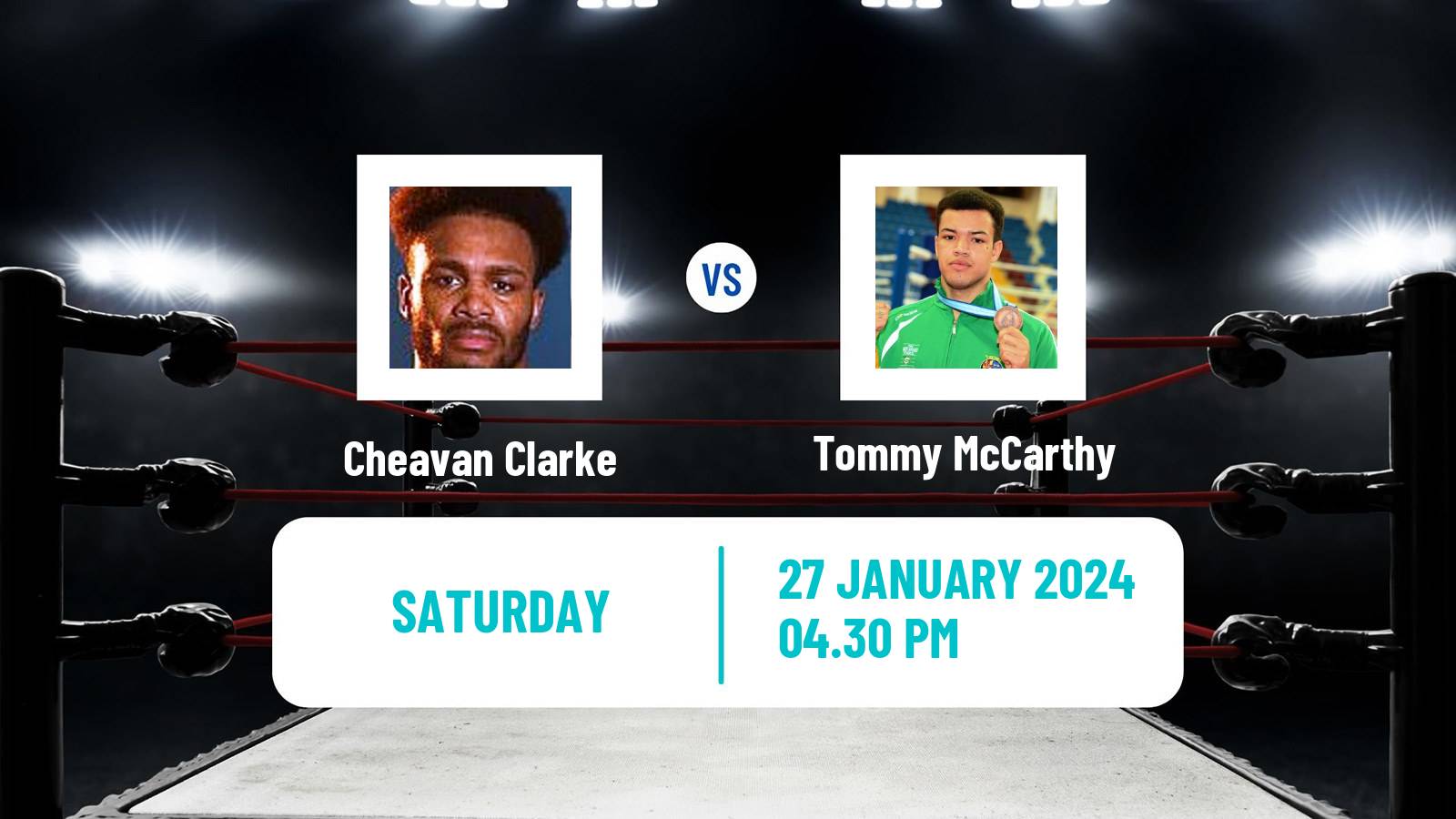 Boxing Cruiserweight Others Matches Men Cheavan Clarke - Tommy McCarthy