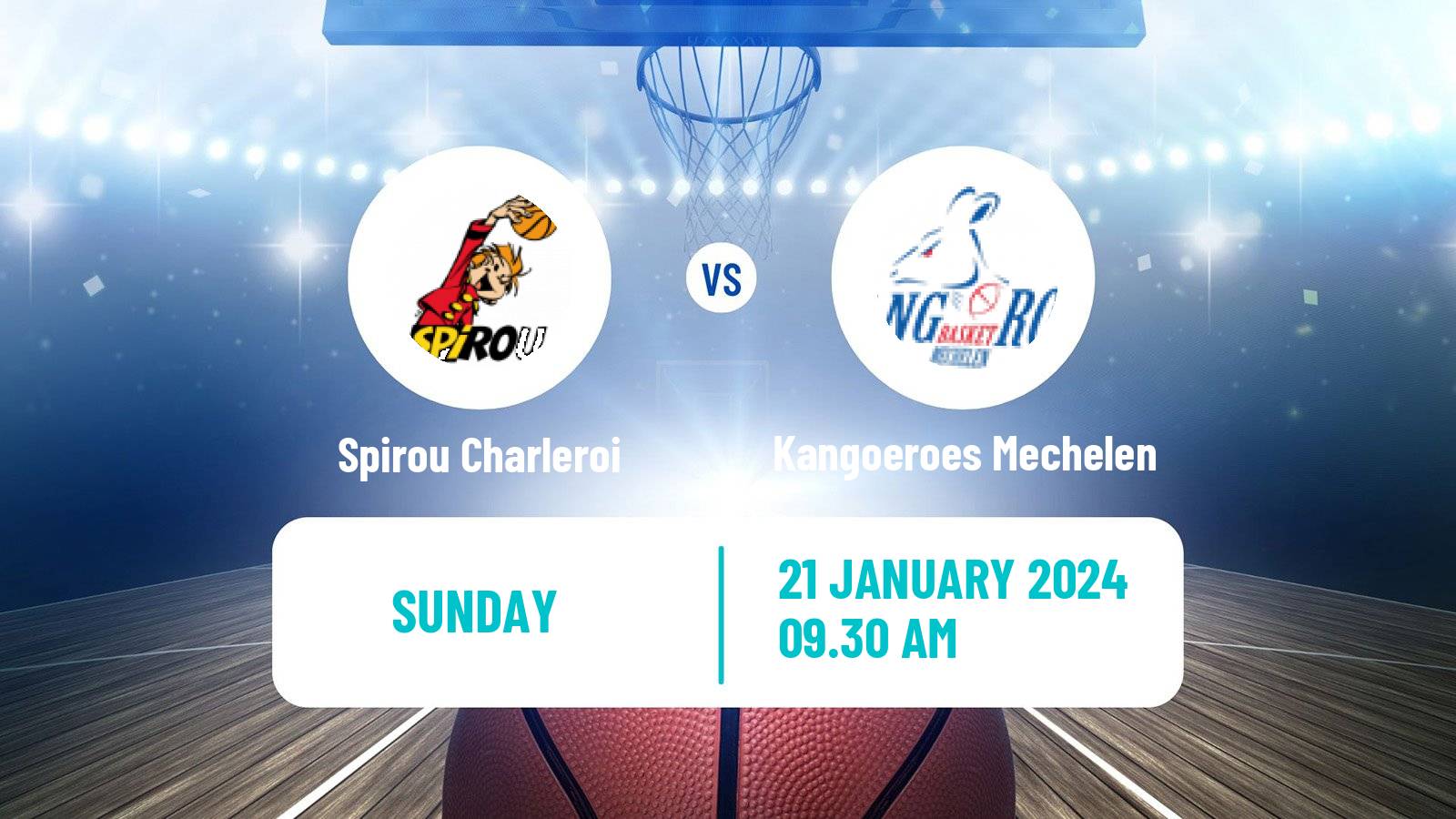 Basketball Belgian Cup Basketball Spirou Charleroi - Kangoeroes Mechelen