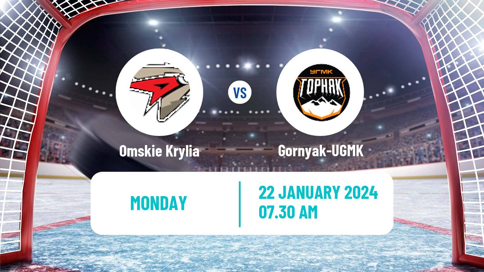 Hockey VHL Omskie Krylia - Gornyak-UGMK