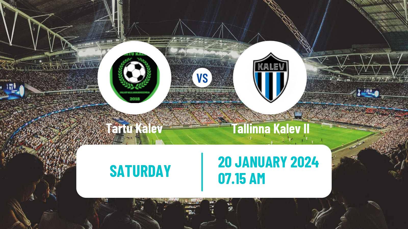 Soccer Club Friendly Tartu Kalev - Tallinna Kalev II
