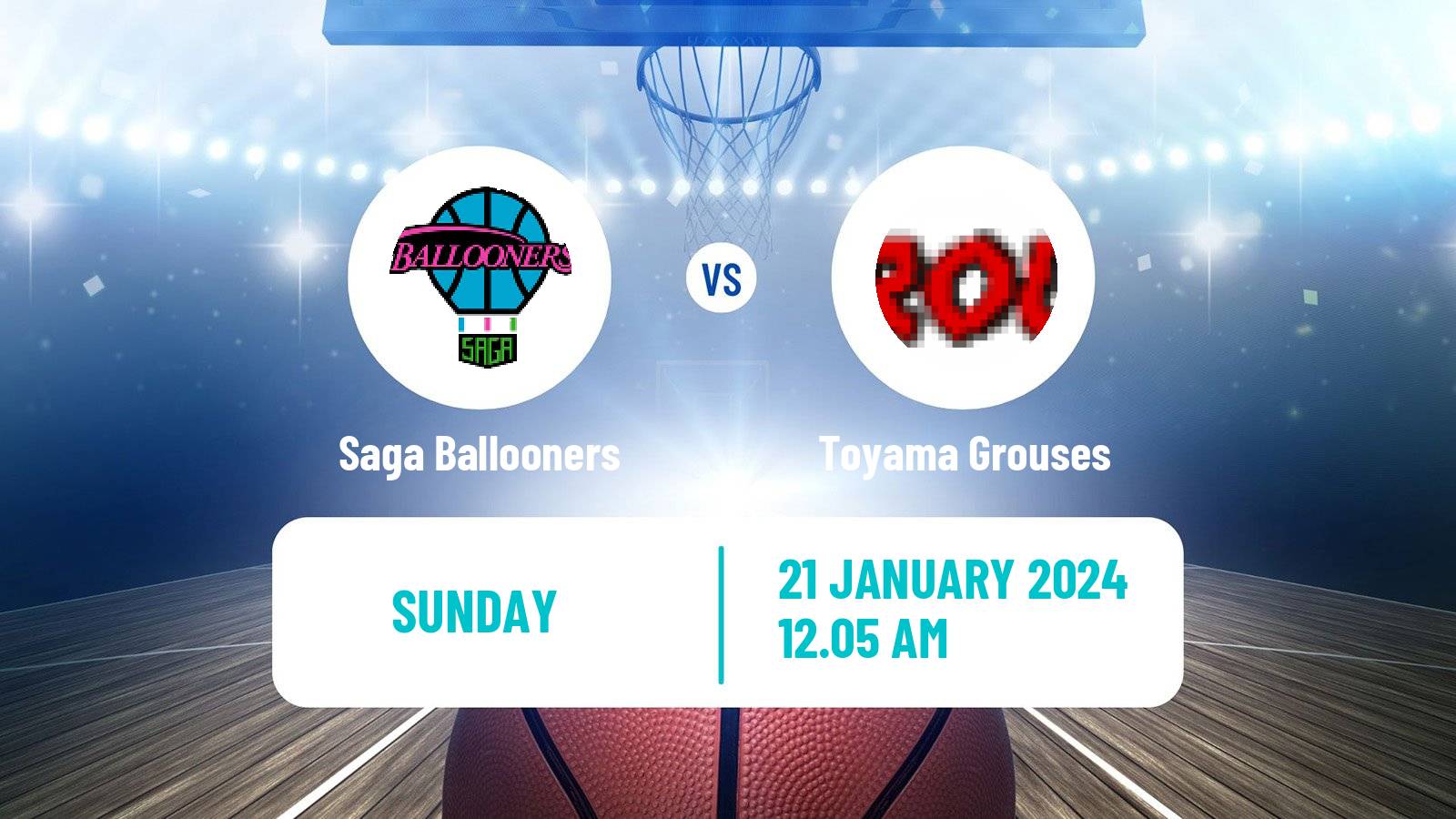 Basketball BJ League Saga Ballooners - Toyama Grouses