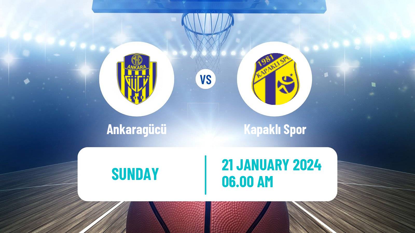 Basketball Turkish TBL Ankaragücü - Kapaklı Spor