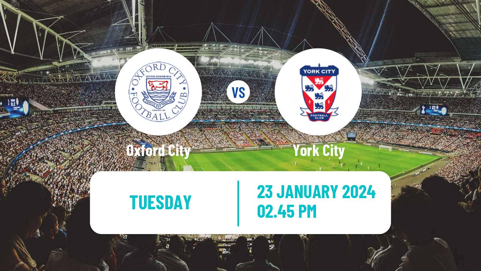 Soccer English National League Oxford City - York City