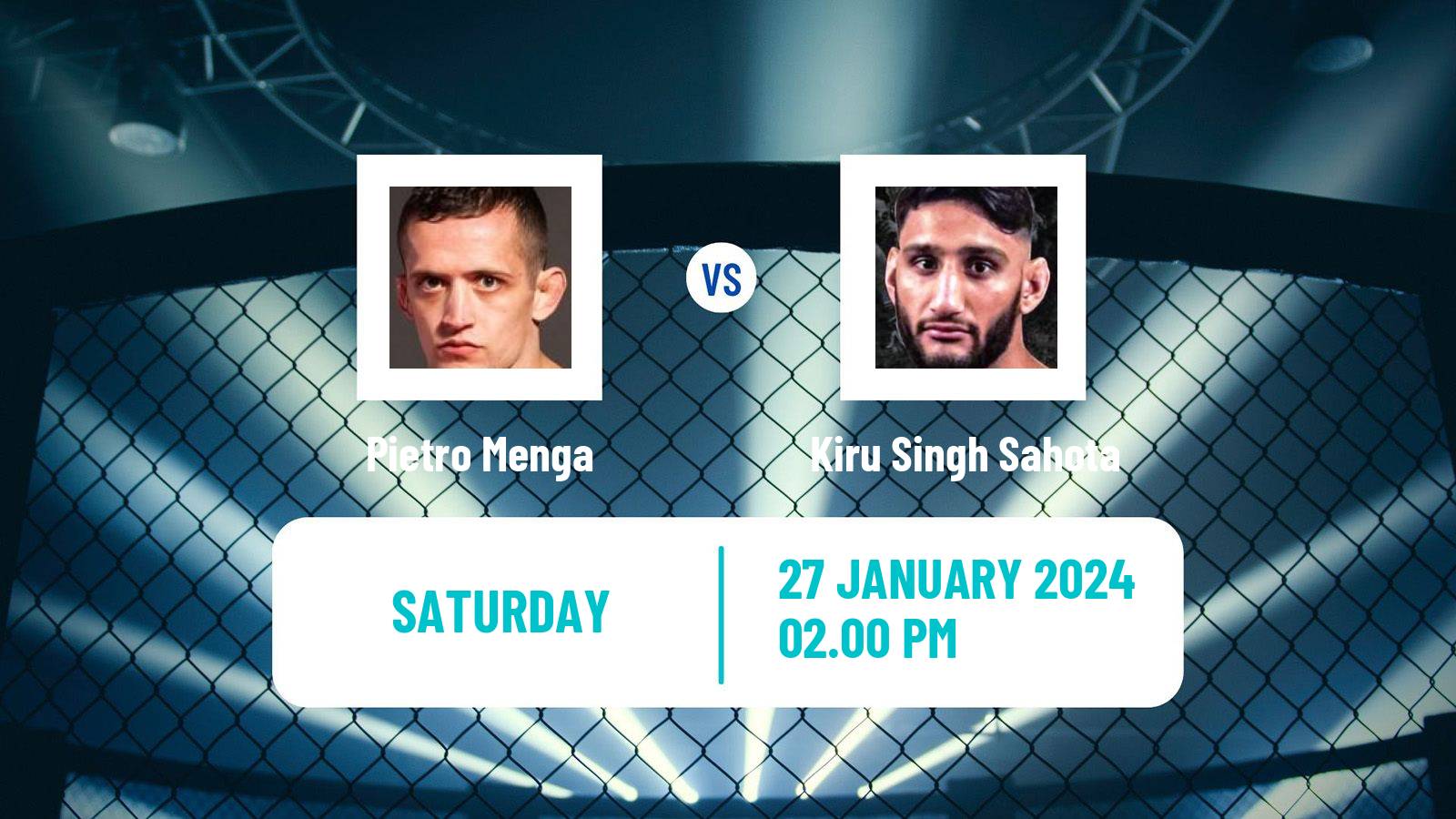 MMA Flyweight Oktagon Men Pietro Menga - Kiru Singh Sahota