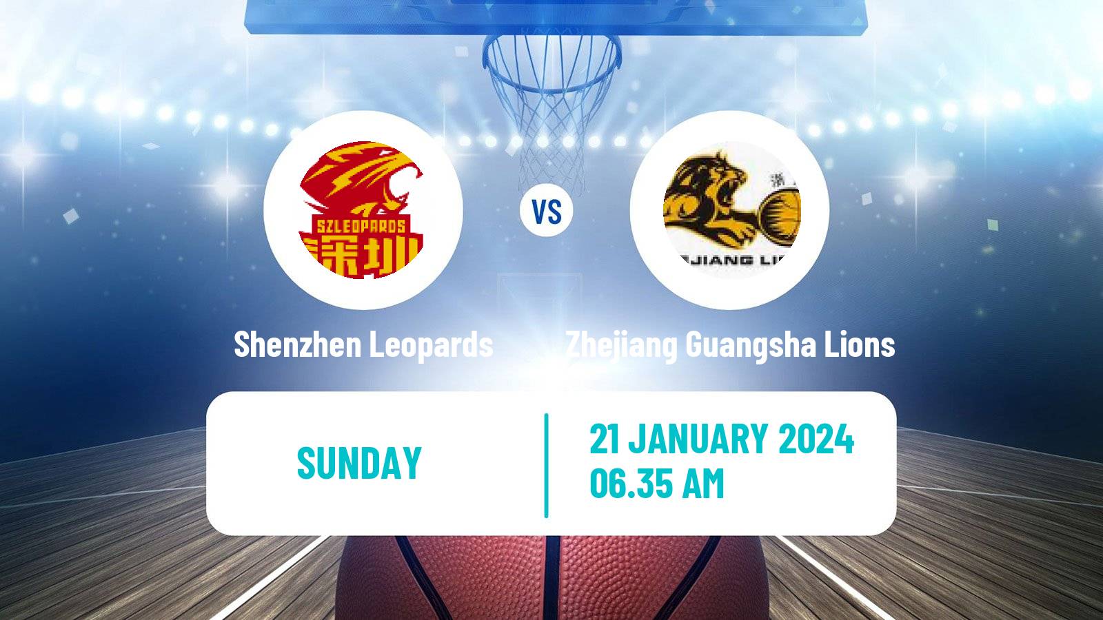 Basketball CBA Shenzhen Leopards - Zhejiang Guangsha Lions
