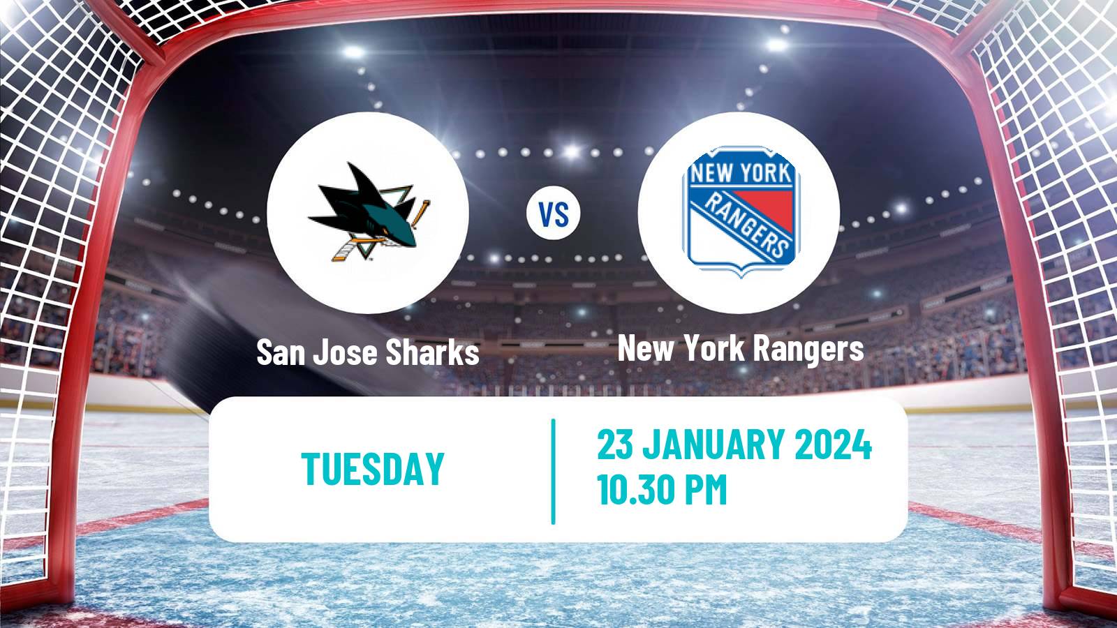 Hockey NHL San Jose Sharks - New York Rangers