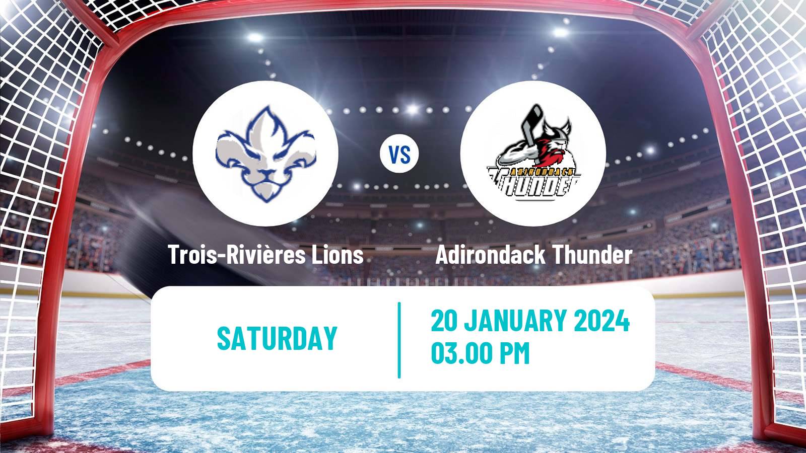 Hockey ECHL Trois-Rivières Lions - Adirondack Thunder