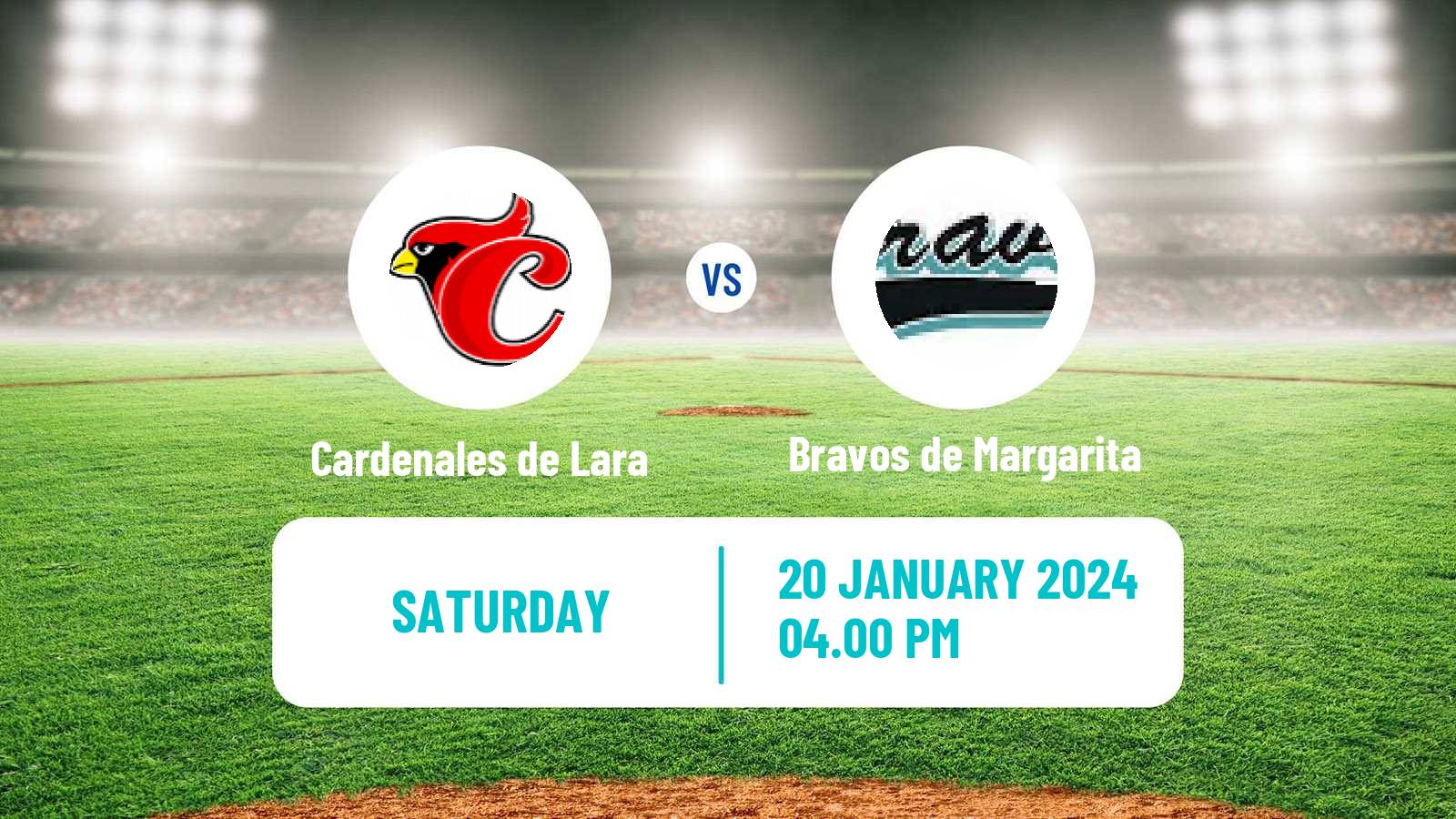 Baseball Venezuelan LVBP Cardenales de Lara - Bravos de Margarita